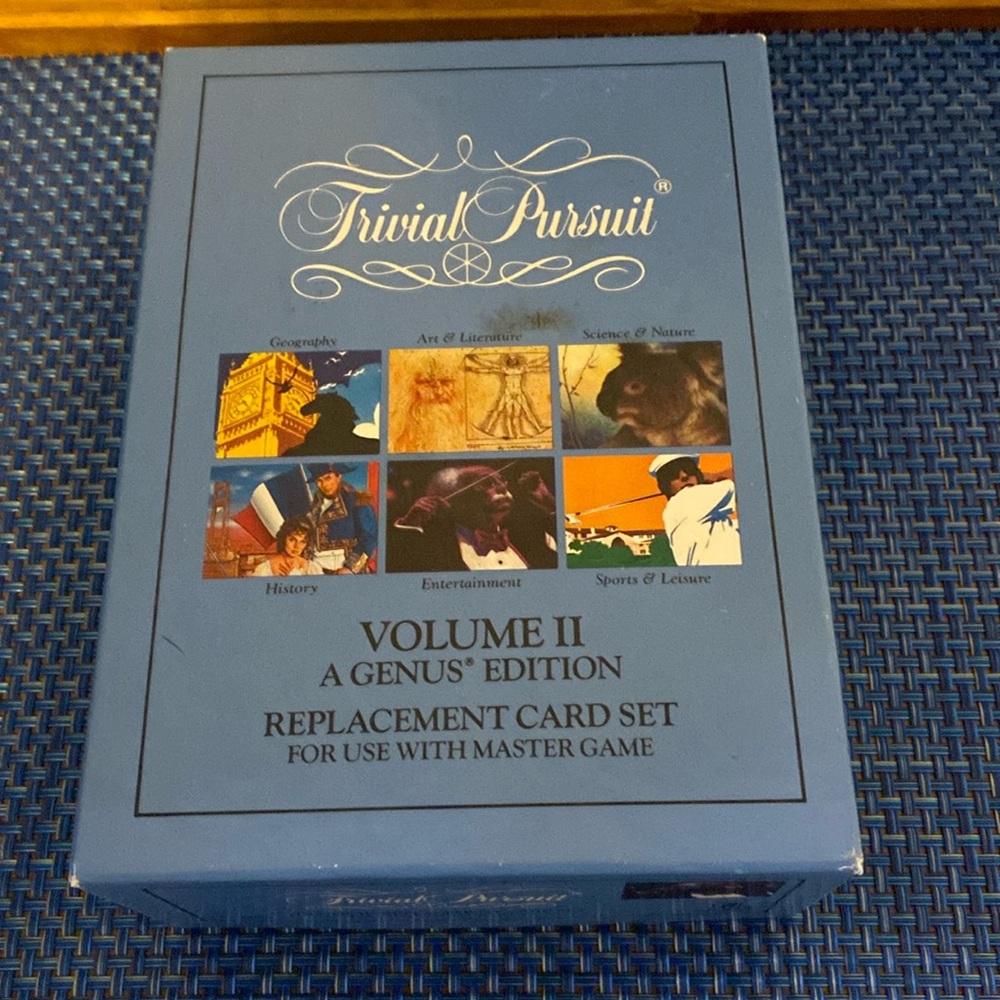 Vintage Trivial Pursuit Genus Volume II expansion card set